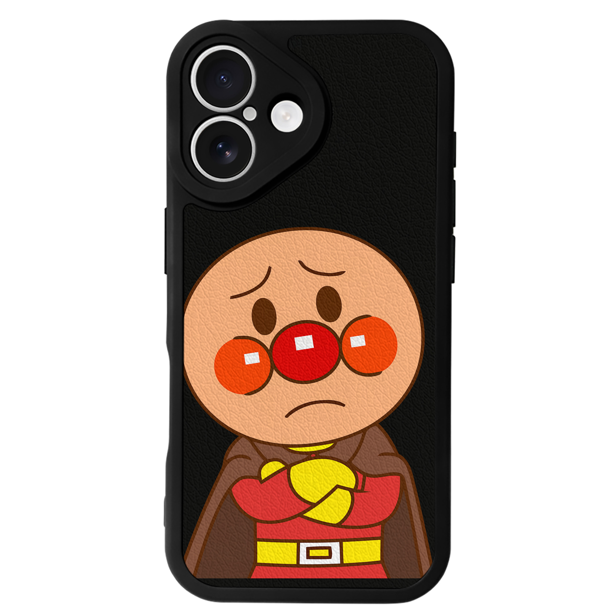 （画像用） アンパンマン Anpanman 【iPhone 16シリーズ対応】シリコンスマホケース（レザー調） 材質：シリコン